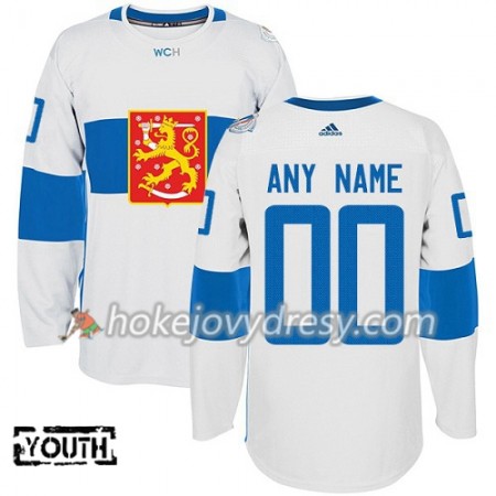 Dětské Hokejový Dres Finsko Personalizované Světový pohár v ledním hokeji 2016 Bílá Premier